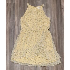 Knitworks Yellow Layered Dress girls size 12